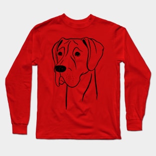 Great Dane (Fawn and Black) Long Sleeve T-Shirt